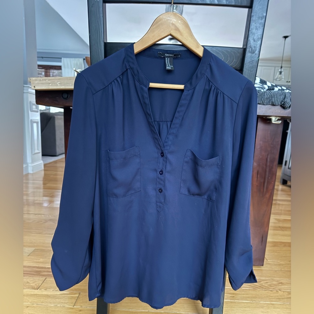 Forever 21 Women’s Navy Shirt